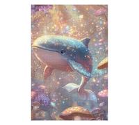 Rompecabezas 1000pcs(75x50cm) para Adultos Magical Whales in Fantasy Forest Rompecabezas para Adolescentes Juego Familiar Decoración del Hogar Regalos Y Cumpleaños Únicos 1000pcs(75x50cm)