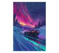 Rompecabezas 1000pcs(75x50cm) para Adultos Neon Night Drive Adventure Rompecabezas para Adultos Juegos Relajantes Alivia El Estrés Cumpleaños