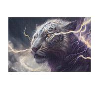 Rompecabezas 1000pcs(75x50cm) para Adultos Thundering Tiger Power -2 Rompecabezas Juegos Relajantes Corte De Precisión Cumpleaños 1000pcs(75x50cm)