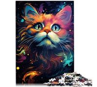 Rompecabezas 2000 piezas para adultos gato dibujo exótico colorido juego educativo desafío juguete juego de desafío único 27.56 pulgadas x 39.37 pulgadas para adolescente 14+