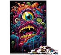 Rompecabezas 2000 piezas para adultos monstruo juego estimulante rompecabezas decoración de pared regalos únicos de cumpleaños y Navidad 27.56 pulgadas x 39.37 pulgadas para 14 años