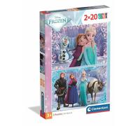 Clementoni Puzzle infantil Frozen Walt Disney 2x20 piezas 24825