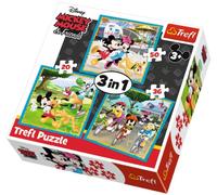 Rompecabezas 3 en 1 - Mickey y sus amigos