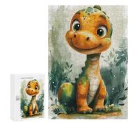 Rompecabezas 300 PCS Adorable Dinosaur Baby Toy Rompecabezas para Adolescentes Alivia El Estrés Desafío Educativo Regalos Y Cumpleaños Únicos 300 PCS