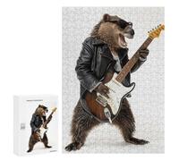 Rompecabezas 300 PCS Beaver Guitar Rompecabezas Juguetes Antiestrés Pero Divertidos Y Humorísticos Oferta como Regalos para Toda La Familia 300 PCS