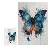 Rompecabezas 300 PCS Butterfly Watercolor Rompecabezas para Adultos Juguete Decoración De Pared Regalo De Cumpleaños Oferta como Regalos para Toda La Familia 300 PCS