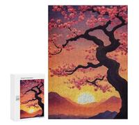 Rompecabezas 300 PCS Cherry Blossom Japanese Rompecabezas para Adultos Juguete Decoración De Pared Patrón De Ensamblaje Oferta como Regalos para Toda La Familia 300 PCS