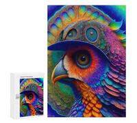 Rompecabezas 300 PCS Colorful Fantasy Bird Art Rompecabezas para Adultos Regalo De Cumpleaños Rompecabezas Difícil Y Desafiante Regalos De Juegos Desafiantes 300 PCS