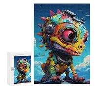 Rompecabezas 300 PCS Colorful Robot Lizard Toy-1 Rompecabezas para Adultos Regalo De Cumpleaños Rompecabezas Difícil Y Desafiante Regalos De Juegos Desafiantes 300 PCS