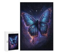 Rompecabezas 300 PCS Cosmic Butterfly Art Print-8 Rompecabezas para Adolescentes Alivia El Estrés Desafío Educativo Regalos Y Cumpleaños Únicos 300 PCS