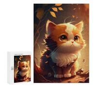 Rompecabezas 300 PCS Cute Cat Cartoon Animal Rompecabezas para Adultos Juguete Decoración De Pared Patrón De Ensamblaje Oferta como Regalos para Toda La Familia 300 PCS
