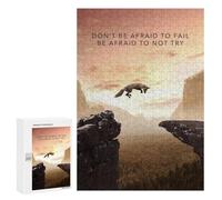 Rompecabezas 300 PCS Dont Be Afraid To Fail Rompecabezas para Adultos Juguete Decoración De Pared Regalo De Cumpleaños Oferta como Regalos para Toda La Familia 300 PCS