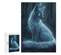 Rompecabezas 300 PCS Enchanted Forest Fox Rompecabezas para Adultos Mejora La Memoria Interacción Entre Padres E Hijos Juegos De Ingenio para La Familia 300 PCS