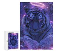 Rompecabezas 300 PCS Enchanted Tiger Aura Rompecabezas para Adultos Mejora La Memoria Interacción Entre Padres E Hijos Juegos De Ingenio para La Familia 300 PCS