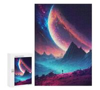 Rompecabezas 300 PCS Explore The Spacescape Rompecabezas para Adultos Juguete Decoración De Pared Patrón De Ensamblaje Oferta como Regalos para Toda La Familia 300 PCS