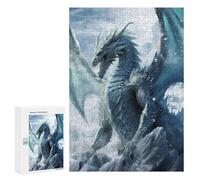 Rompecabezas 300 PCS Frozen Dragon in Ice World Rompecabezas para Adultos Juguete Decoración De Pared Patrón De Ensamblaje Oferta como Regalos para Toda La Familia 300 PCS