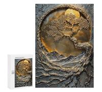 Rompecabezas 300 PCS Golden Mountain Tree Rompecabezas para Adolescentes Carrera De Velocidad Manual Actividades Divertidas En Casa Juego Desafiante Y Juego Familiar 300 PCS