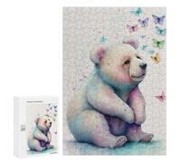 Rompecabezas 300 PCS Happy Little Teddy Bear Rompecabezas para Adolescentes Alivia El Estrés Desafío Educativo Regalos Y Cumpleaños Únicos 300 PCS