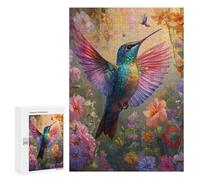 Rompecabezas 300 PCS Hummingbird Garden Fantasy-1 Rompecabezas para Adultos Que Mejoran La Memoria. Un Reto para Completar Cumpleaños 300 PCS