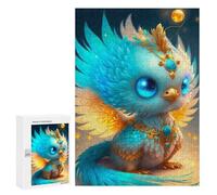 Rompecabezas 300 PCS Magical Fantasy Bird Plush Toy Rompecabezas para Adolescentes Alivia El Estrés Desafío Educativo Regalos Y Cumpleaños Únicos 300 PCS