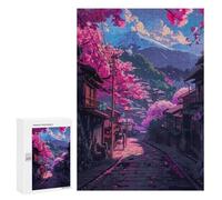 Rompecabezas 300 PCS Majestic Fuji and Blossoms Rompecabezas para Adultos Juguete Decoración De Pared Regalo De Cumpleaños Oferta como Regalos para Toda La Familia 300 PCS