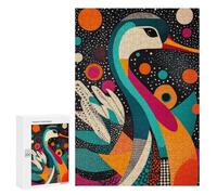 Rompecabezas 300 PCS para Adolescentes Abstract Goose in Space Rompecabezas para Adultos Juegos De Relajación Vacaciones En Casa Matar El Tiempo 300 PCS