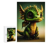 Rompecabezas 300 PCS para Adolescentes Adorable Baby Dragon Figurine Rompecabezas para Adultos Juego Familiar Una Obra De Arte como Regalo para Toda La Familia 300 PCS