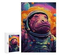 Rompecabezas 300 PCS para Adolescentes Alien Astronaut in Space Rompecabezas para Adultos Rompecabezas Mejora La Memoria Desafío Educativo Reducción del Estrés Regalos 300 PCS