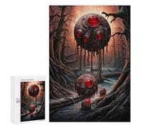Rompecabezas 300 PCS para Adolescentes Alien Invasion on Earth Rompecabezas Juegos Familiares Ensamblaje De Patrones Cumpleaños Y Navidad 300 PCS