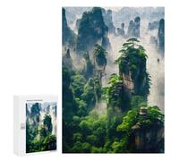 Rompecabezas 300 PCS para Adolescentes Amazing Temple The Rock Rompecabezas para Adultos Juguete Decoración De Pared Difícil Difícil Desafiante De Completar 300 PCS