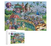 Rompecabezas 300 PCS para Adolescentes Animal Funfair Adventure Puzzle Rompecabezas para Adultos Juegos Relajantes Decoración Interacción Entre Padres E Hijos 300 PCS