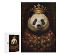 Rompecabezas 300 PCS para Adolescentes Anthropomorphic King Panda Rompecabezas para Adultos Juego Práctico Regalo De Cumpleaños Regalo De Cumpleaños, Regalos, 300 PCS