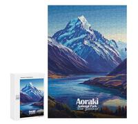 Rompecabezas 300 PCS para Adolescentes Aoraki National Park, New Zealand Rompecabezas DIY Juguetes Una Obra De Arte como Regalo para Toda La Familia 300 PCS