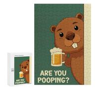 Rompecabezas 300 PCS para Adolescentes Are You Pooping Bober Beaver Rompecabezas para Adultos Juguetes DIY para La Diversión Familiar Ayuda A Ejercitar El Cerebro 300 PCS