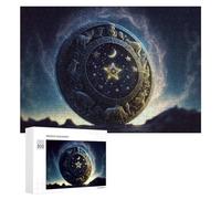 Rompecabezas 300 PCS para Adolescentes Astrological Wheel of The Stars Rompecabezas Juegos Relajantes Mejora La Memoria Oferta como Regalos para Toda La Familia 300 PCS