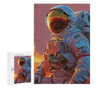 Rompecabezas 300 PCS para Adolescentes Astronaut Life Rompecabezas Juego De Ingenio Aliviador De Estrés Desafiante para Completar 300 PCS