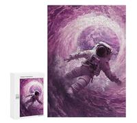 Rompecabezas 300 PCS para Adolescentes Astronaut Space Surfer Rompecabezas para Adultos Juguete Decoración De Pared Difícil Difícil Desafiante De Completar 300 PCS
