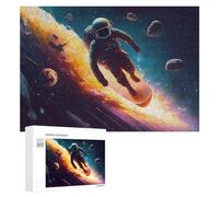 Rompecabezas 300 PCS para Adolescentes Astronaut Surfing in Space -17 Rompecabezas para Adultos Juego De Ingenio Análisis Y Lógica 300 PCS