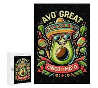 Rompecabezas 300 PCS para Adolescentes Avocado Great Cinco Mayo Rompecabezas DIY Juguetes Una Obra De Arte como Regalo para Toda La Familia 300 PCS