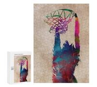 Rompecabezas 300 PCS para Adolescentes Basketball Player Rompecabezas para Adultos Juego Práctico Pero Divertido Y Humorístico para Cumpleaños, Navidad 300 PCS