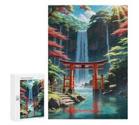 Rompecabezas 300 PCS para Adolescentes Beautiful Tori Gate Japan Rompecabezas para Adultos Juego Familiar Una Obra De Arte como Regalo para Toda La Familia 300 PCS