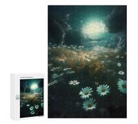 Rompecabezas 300 PCS para Adolescentes Beauty of Chamomile Flower Rompecabezas para Adultos Juego Práctico Pero Divertido Y Humorístico para Cumpleaños, Navidad 300 PCS