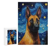 Rompecabezas 300 PCS para Adolescentes Belgian Malinois Rompecabezas para Adultos Juego Práctico Pero Divertido Y Humorístico para Cumpleaños, Navidad 300 PCS