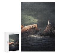 Rompecabezas 300 PCS para Adolescentes Big Fish Rompecabezas para Adultos Juego Familiar Una Obra De Arte como Regalo para Toda La Familia 300 PCS