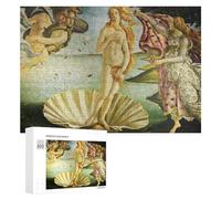 Rompecabezas 300 PCS para Adolescentes Birth of Venus Botticelli's Masterpiece Rompecabezas para Adultos Juegos Relajantes Decoración Interacción Entre Padres E Hijos 300 PCS