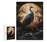 Rompecabezas 300 PCS para Adolescentes Black Stork Wild Rompecabezas para Adultos Juego Familiar Una Obra De Arte como Regalo para Toda La Familia 300 PCS