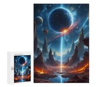 Rompecabezas 300 PCS para Adolescentes Blue Mountains Rompecabezas Juego De Ingenio Aliviador De Estrés Desafiante para Completar 300 PCS