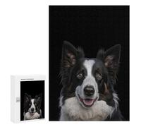 Rompecabezas 300 PCS para Adolescentes Border Collie Dog Rompecabezas Juego De Ingenio Aliviador De Estrés Desafiante para Completar 300 PCS