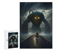 Rompecabezas 300 PCS para Adolescentes Bridge to The Monster Rompecabezas para Adultos Juego Práctico Pero Divertido Y Humorístico Regalo De Cumpleaños, Regalos, 300 PCS