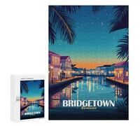 Rompecabezas 300 PCS para Adolescentes Bridgetown Barbados Travel Rompecabezas DIY Juguetes Una Obra De Arte como Regalo para Toda La Familia 300 PCS